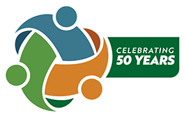 PAB 50th anniversary logo